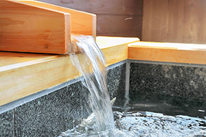 Private open-air bath 
