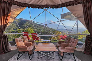 Interior of the Luxury 4-Bed accommodation at Shakushi Gateway Camp